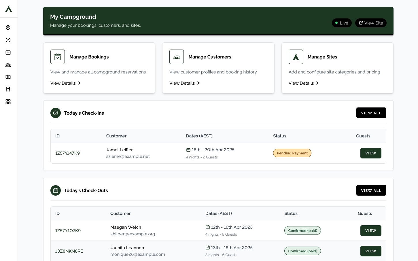 Camper BMS Dashboard